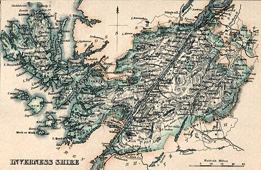 INVERNESS SHIRE map